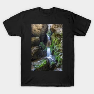 Underground river and waterfall in Romania T-Shirt